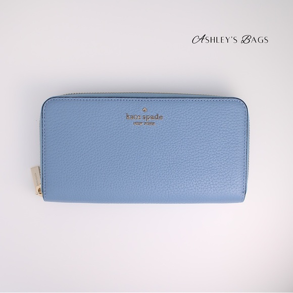 Kate Spade Leila Large Continental Wallet In Dusty Blue - Picture 2 of 4